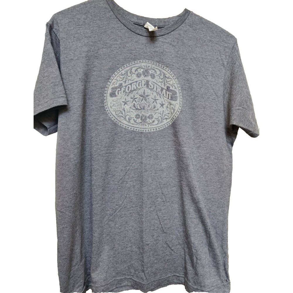George Strait Gray Tour T-Shirt Size Large Country Music Band